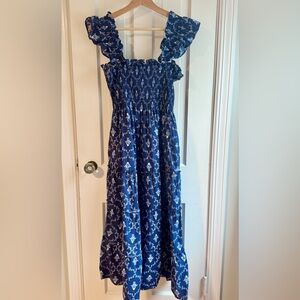 Hill House Navy Floral Ellie Nap Dress - M